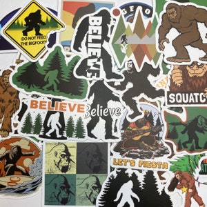 Sasquatch Bigfoot Laptop Stickers