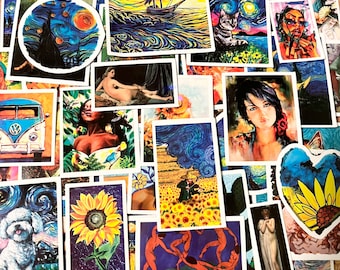 Adesivi per laptop parodia di Van Gogh