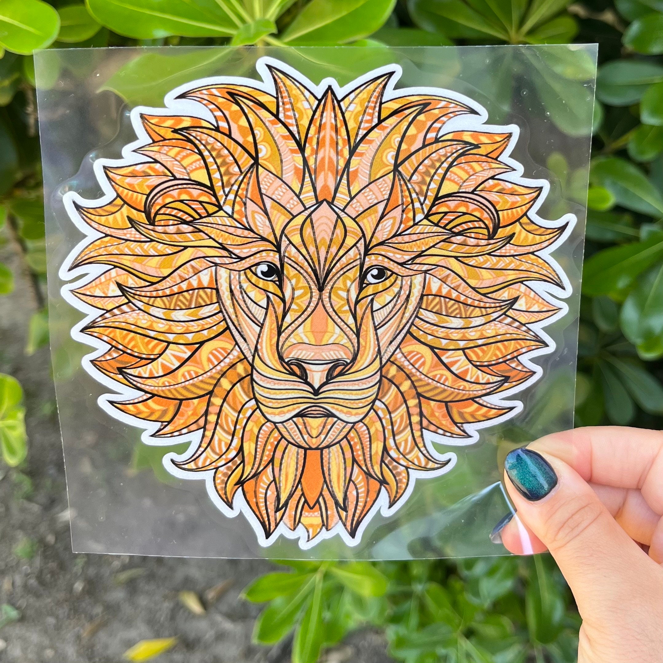 Lion Decal Sticker - Etsy