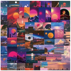 Sunset Scenery Laptop Stickers