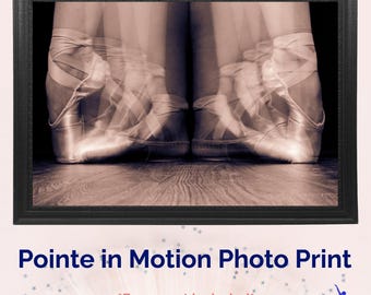 Ballet Wall Art Print – Pointe in Motion Series: Élevé in First Position | Dance Photography, Ballet Dancer Decor Gift - Single Photo Print