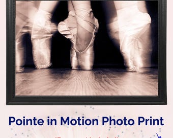 Ballet Wall Art Print – Pointe in Motion Series: Sous-sus | Dance Photography, Ballet Dancer Decor Gift - Single Photo Print