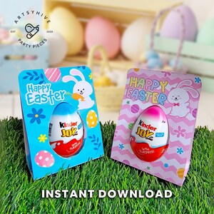 Porta uova di Pasqua, stampabili di Pasqua, porta uova di Pasqua a forma di coniglietto, download digitale di Pasqua, Pasqua per bambini, regali di Pasqua, download immediato
