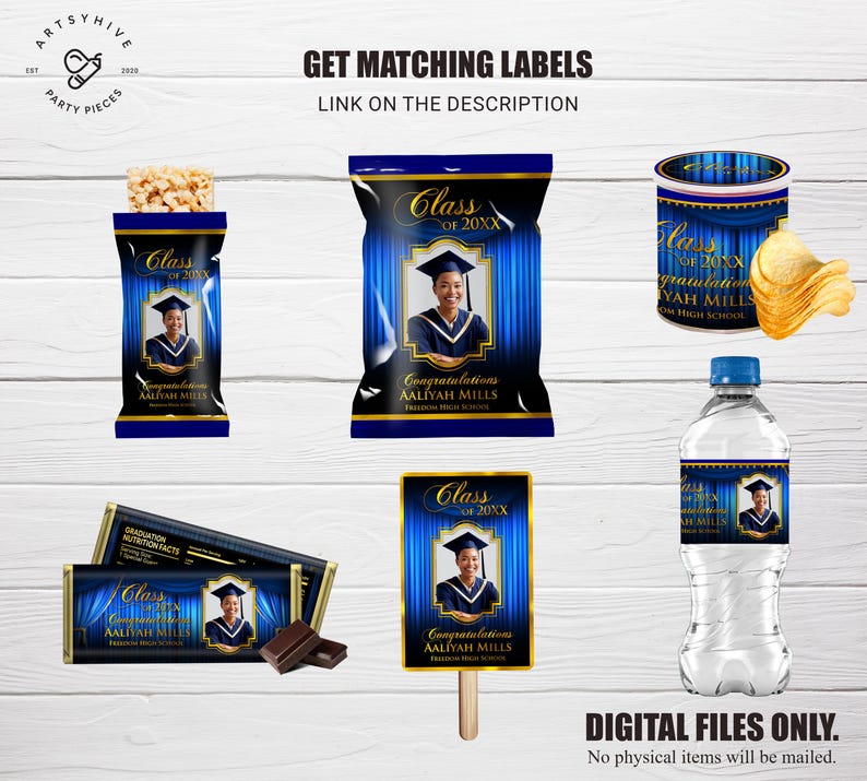 Graduation Themed Labels Graduation Gift Bag Label, Graduation Favors, Gift Bag Label ...