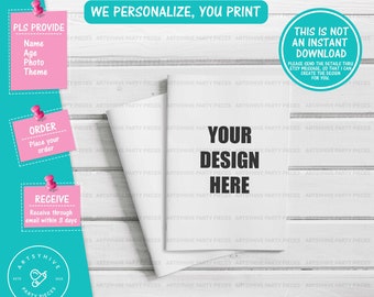 Coloring and Activity Book, Custom Coloring Book, Birthday Coloring, Personalized Coloring Book, Birthday Activity Book, Digital Download