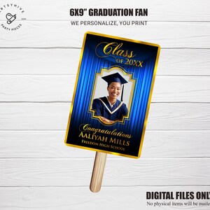 Graduation Fans, Graduation Favors, Graduation Fan 2025, Graduation 2025, Graduation Party Favors, Digital Download, C02