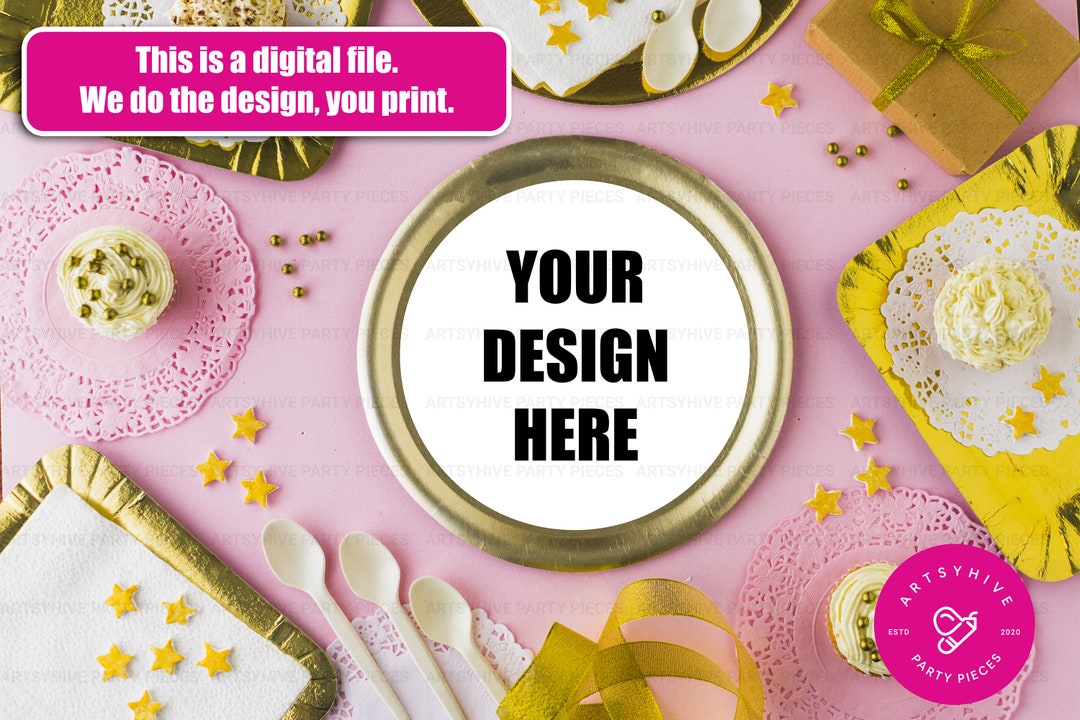 Custom Charger Plate Insert, Personalized Charger Plate Inserts