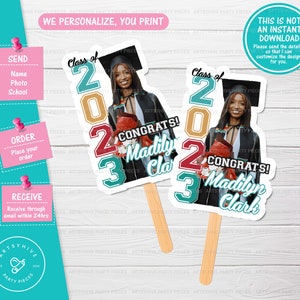 Custom Graduation Fan, Graduation Fan 2025, Digital Downloads