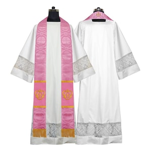 Handcrafted Pastor Stole with Trinity Embroidery Motif