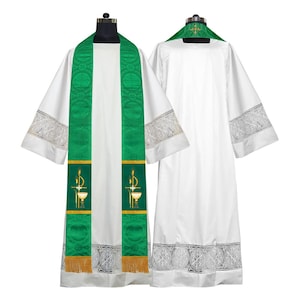 Clergy Stole for Church Services – Liturgical Vestment for Priests and Ministers