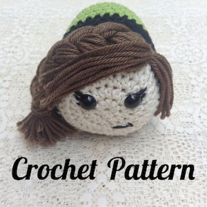 PDF File Katniss Tsum Tsum Crochet Pattern / Girl On Fire / Tsum / Amigurumi / Crochet Pattern