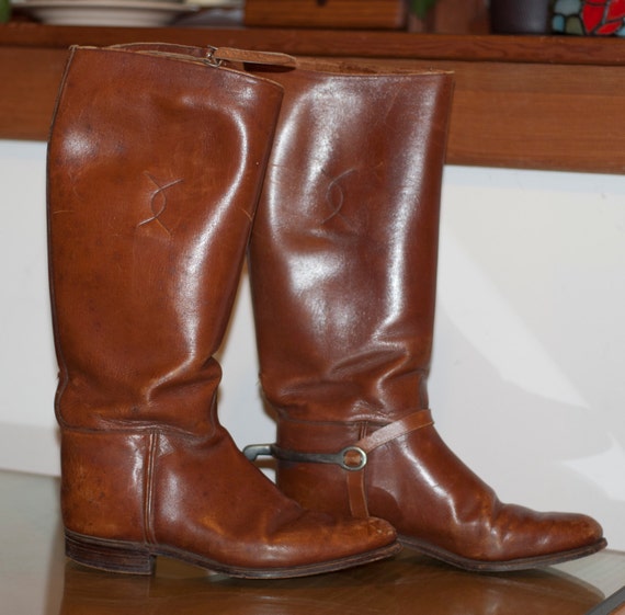 cognac color riding boots