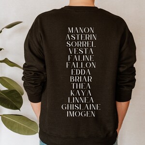 Names of the Thirteen - Throne of Glass Sweatshirt