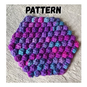 Hexagon Bobble Hot Pad **PATTERN**