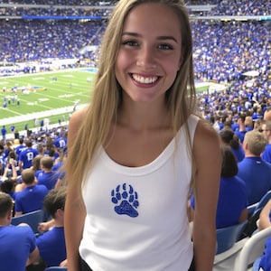School Logo/Mascot Rhinestoned Tank Top