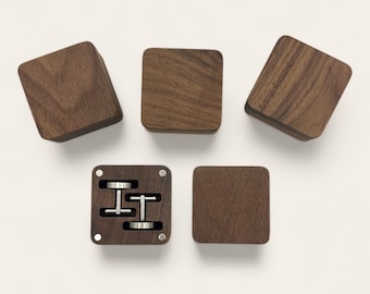 Wooden box for cufflinks / storage / case / gift for men