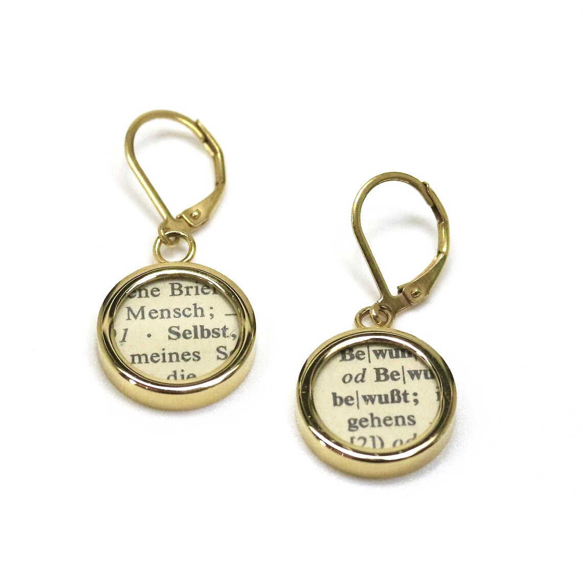 Earring with statement // words as desired // personalized // Etsy