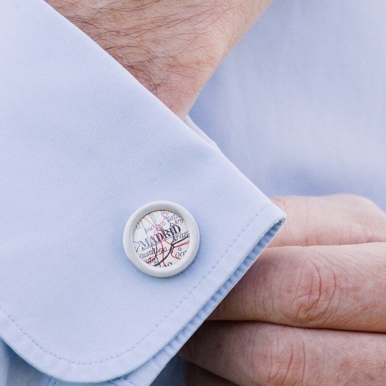 Cufflinks from Vintage Maps // Wedding // wanderlust / personalized image 4