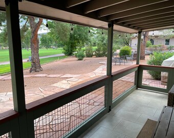 Patio fence top for dogs