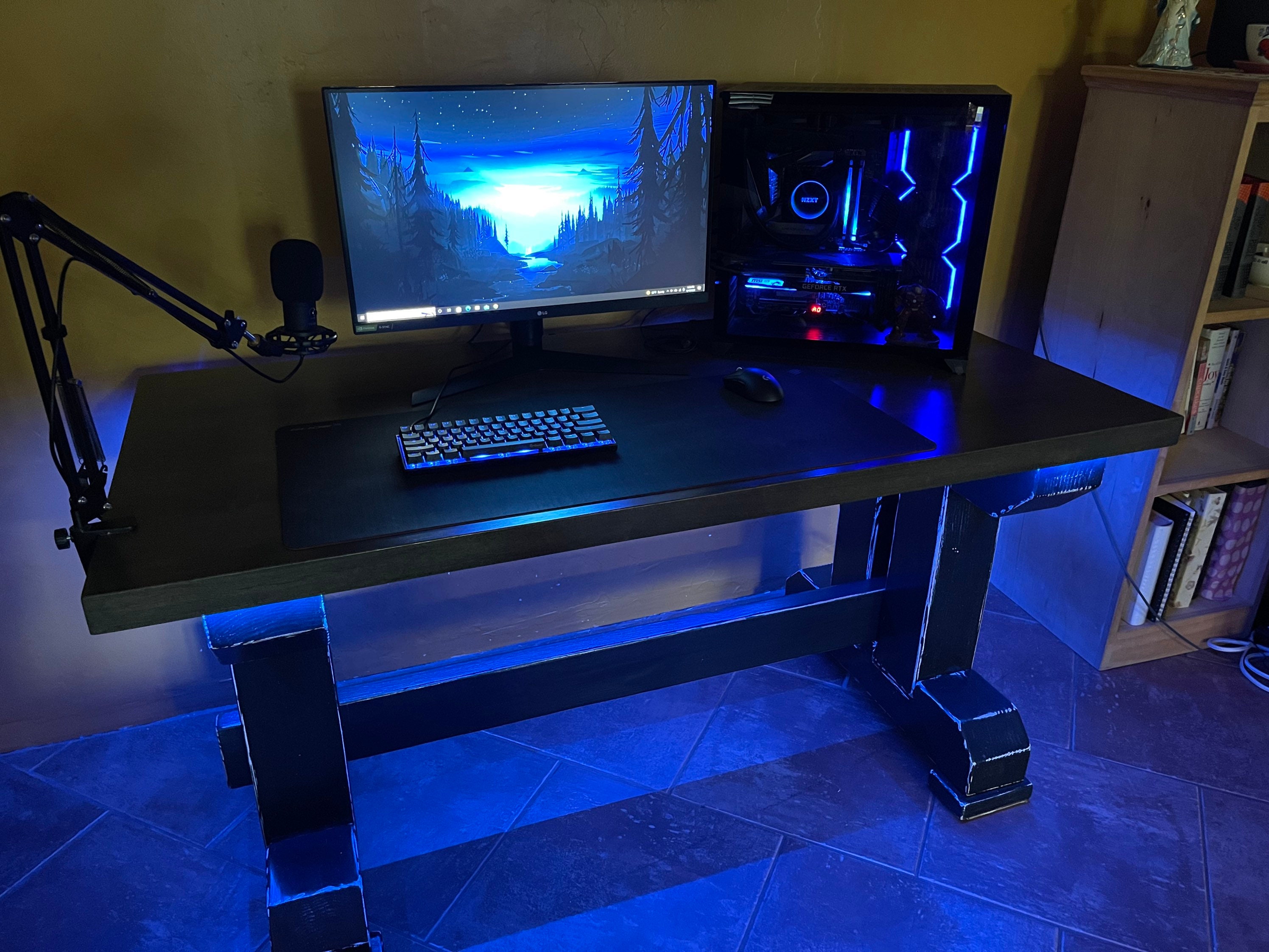 Trestle Computer Table - Etsy
