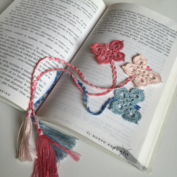 Marque page « papillon » au crochet