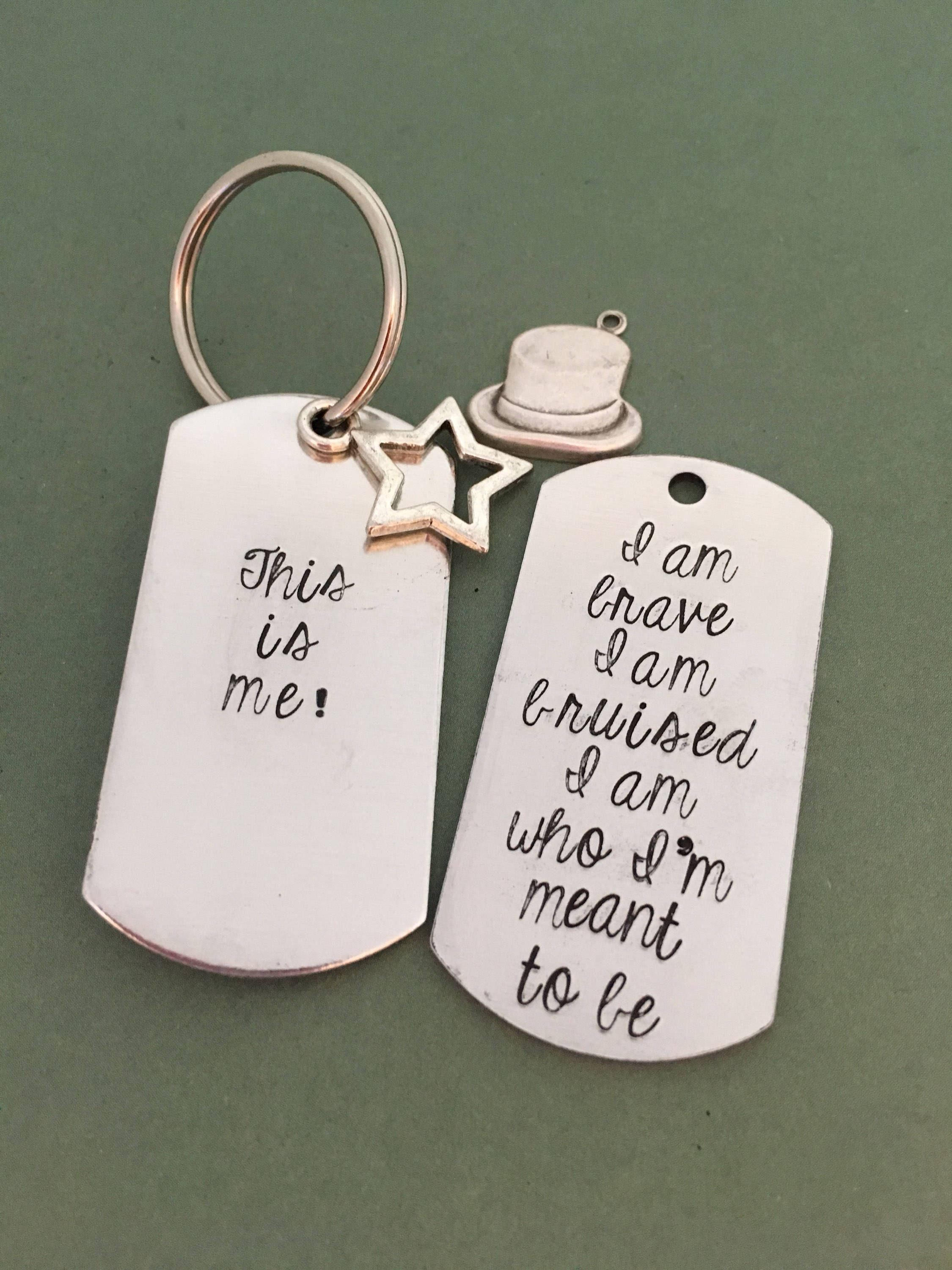 Greatest Showman This is Me Keychain Double sided Etsy
