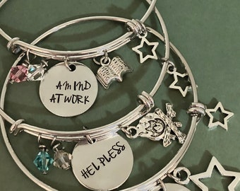 The Schuyler Sisters - Hamilton - Hand-stamped Bracelet