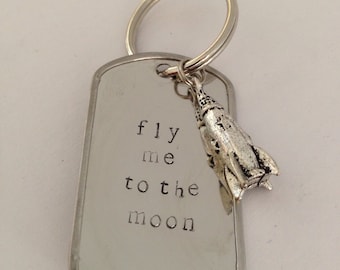 Fly Me to the Moon Keychain