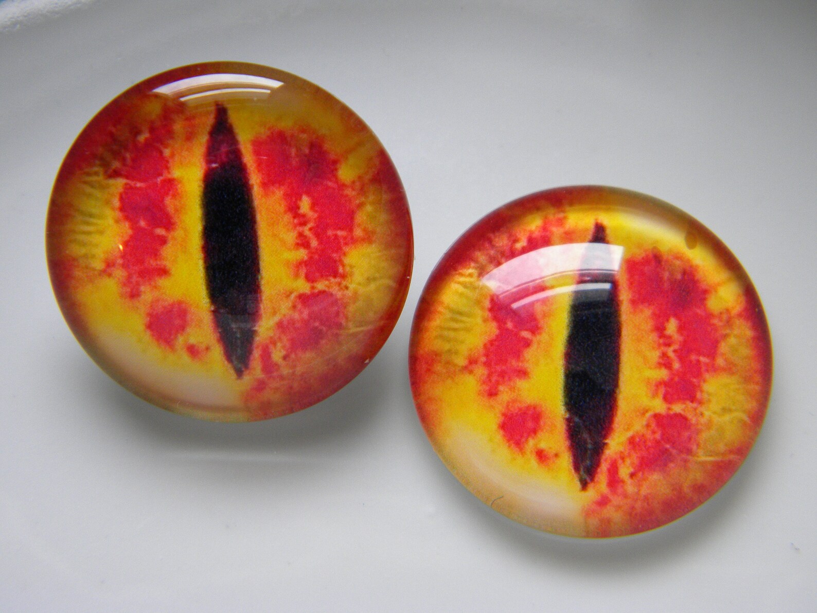 Glass Eyes Lizard Eyes Redyellow Eyes Cat Eyes Reptile Etsy