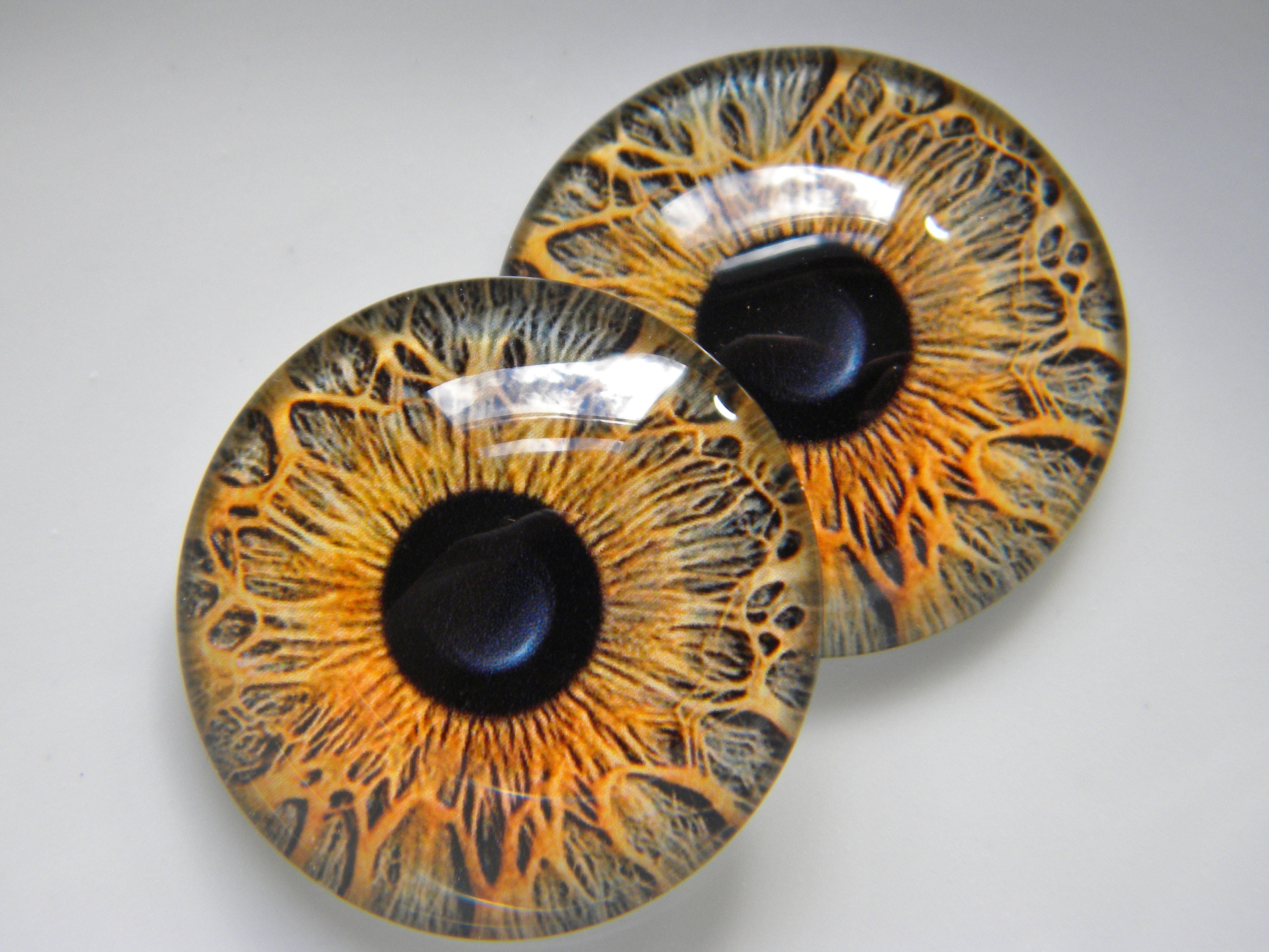 Rich Deep Reddish Brown Human Plastic Safety Eyes – Handmade Glass Eyes
