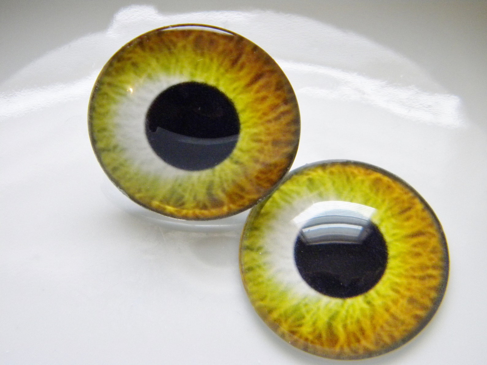 Glass Eyes Gold Eyes Doll Eyes Golden Doll Eyes Gold Doll Etsy