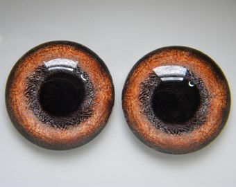 Glass Eyes, dog eyes, brown dog eyes, glass dog eyes, doll eyes, brown eyes, sculpture eyes, animal eyes.  One Pair-Choose size from menu
