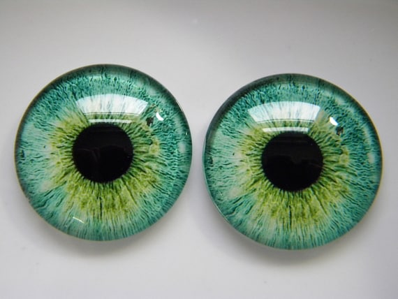 Glass Eyes, Blue Eyes, Doll Eyes, Taxidermy Eyes, Human Eyes, Bird Eyes,  Eyes for Plushies, Sculptures. One Pair Choose Size From Menu. 