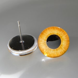 Needle felting eyes, glass eyes on posts, eye pins, eyes on wire pins, decoy eyes on wire post, bird eyes.  One Pair - Choose size from menu