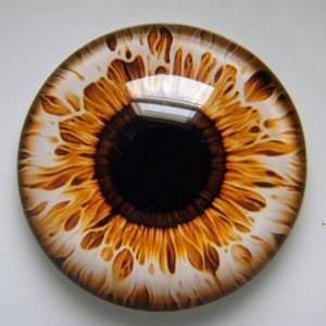 Occhi di vetro, occhi di bambola di vetro, occhi di bambola, occhi color marrone-oro, occhi di fantasia, occhi di scultura, occhi artigianali. Una coppia Scegli la taglia dal menu.