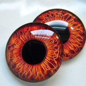 Occhi di vetro, occhi cabochon, occhi color ruggine, occhi umani, occhi per bambola, occhi per scultura, occhi per artigianato. Un paio - Scegli la misura dal menu.