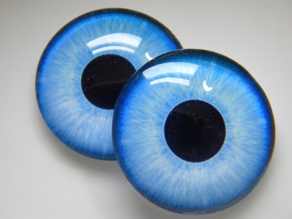 Glass Eyes, Blue Eyes, Doll Eyes, Blue Doll Eyes, Teddy Bear Eyes, Plushie  Eye, Blue Glass Eyes, One Pair Choose Size From Menu -  Norway