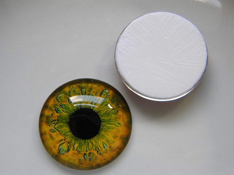 Glass Eyes Cabochon Eyes Gold Eyes Human Eyes Doll Eyes Etsy
