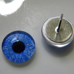 Needle felting eyes, glass eyes on posts, eye pins, eyes on wire pins, decoy eyes on wire post, bird eyes.  One Pair - Choose size from menu