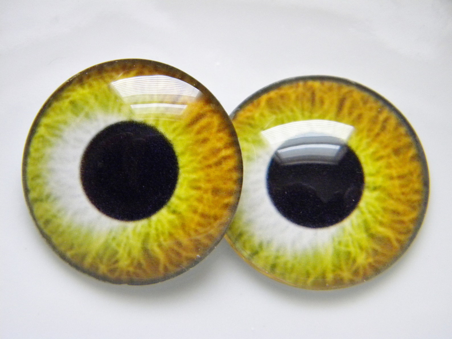 Glass Eyes Gold Eyes Doll Eyes Golden Doll Eyes Gold Doll Etsy