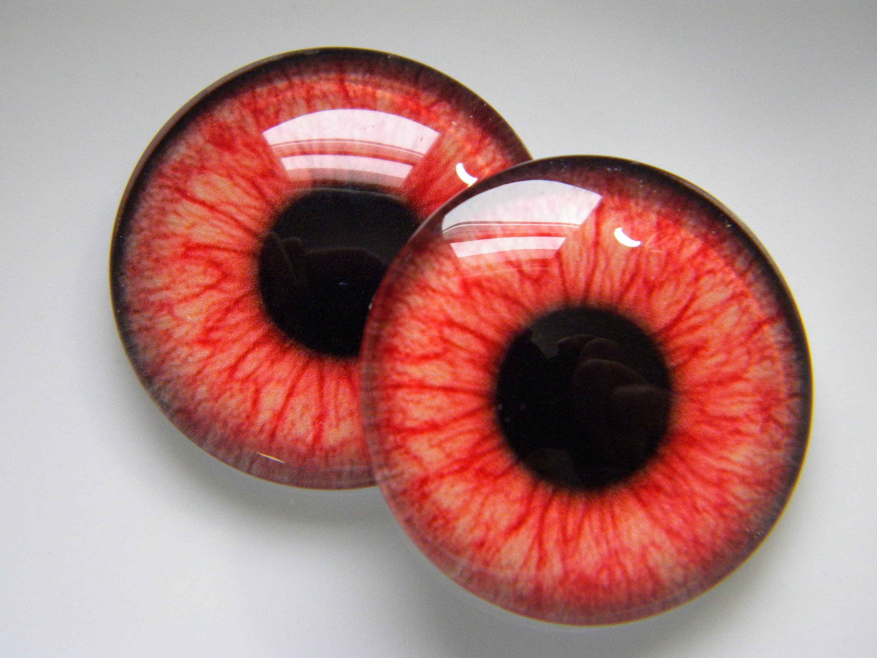 Glass Eyes, Monster Eyes, Red Monster Eyes, Zombie Eyes, Red Zombie Eyes,  Blood Shot Eyes, Creature Eyes. Choose Size From Menu. - Etsy Canada