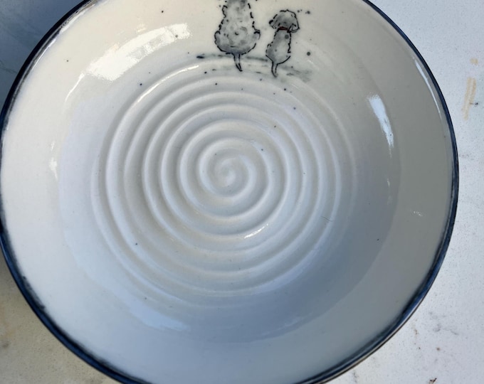 Handmade Ceramic Soap Dish: Dog Design