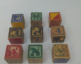 old toy blocks