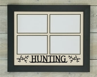 Hunting Photo Mat - Hunting Frame, Hunting Gifts, Hunting Collage, Fathers Day Outdoor Gift, Dad Gift, Hunter Frames