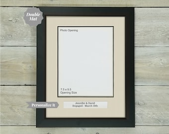 Personalized Photo Mat for a 8x10 Photo with Your Own Personalized Name / Wording - Name Plate Mat, Wedding, Anniversary, Event or Occasion