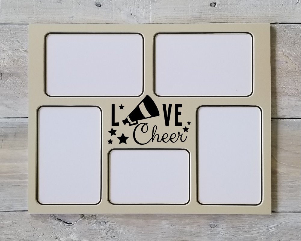 Cheer Photo Frame Love Cheer Cheerleading Photo Mat - Cheer Frame, Cheerleader Gifts ...