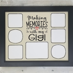 Making Memories With My Gigi - Gigi Frames, Gigi Gift, 11x14 Photo Mat, Gigi Picture Frame, Mothers Day Gift, Grandma Gift