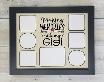 Making Memories With My Gigi - Gigi Frames, Gigi Gift, 11x14 Photo Mat, Gigi Picture Frame, Mothers Day Gift, Grandma Gift