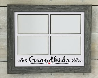 Grandkids Photo Mat - Grandkids Frame, Grandkids Gift, Grandchildren gifts, Grandma Gifts from Grandkids, Grandma and Grandkids