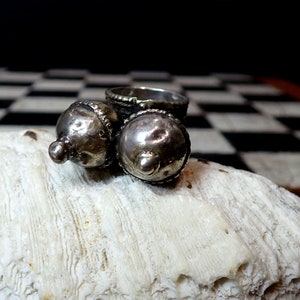 Oman Silver Bedouin Tribal Ring Arabic Peninsula large Ring Antique